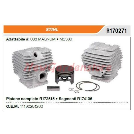 Cilindro pistone segmenti STIHL motosega 038 MAGNUM MS380 R170271