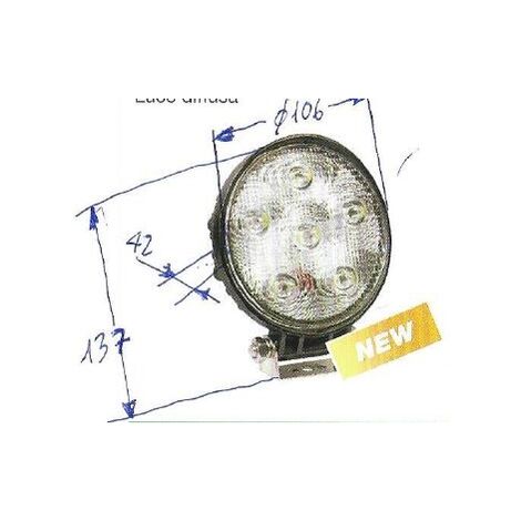 Faro lavoro 6 led 12-24V NEWGARDENSTORE 1350 lumens per trattore agricolo