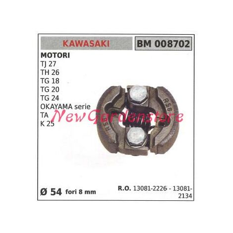 Frizione completa KAWASAKI motore tagliasiepe TJ 27E TG 18 20 Ø52 008703