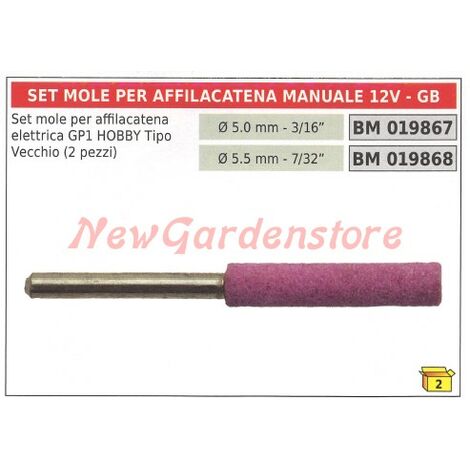 Set 2 pezzi mole per affilacatena manuale GP1 HOBBY NEW GARDEN STORE 012706