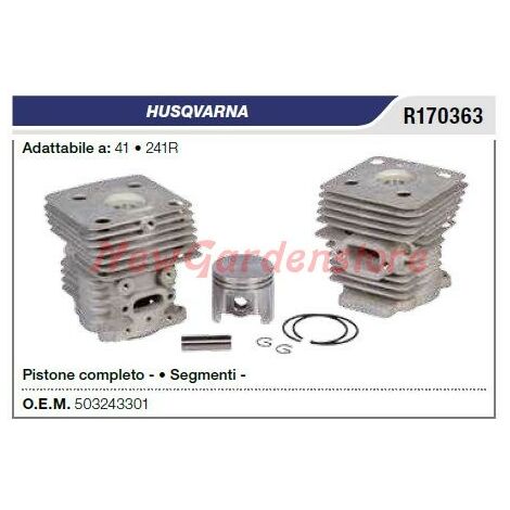 Cilindro pistone segmenti HUSQVARNA motosega 41 241R R170363