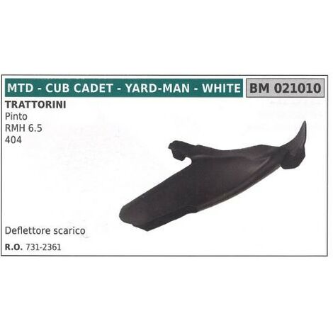 Deflettore Scarico Laterale Trattorino MTD WHITE Originale 631-0220 631-0216 - Foto 8