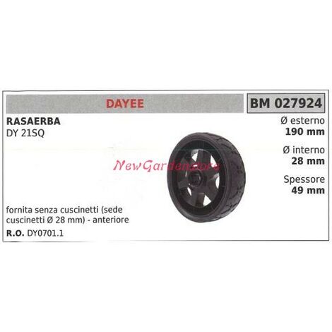 Ruota anteriore rasaerba tagliaerba tosaerba DAYEE DY 21SQ 027924