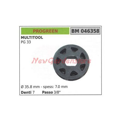 Pignone Scala In Ottone 7 Denti – Passo 0.185, Link 65/piede, Foro 3/16", Nuovo Stock Vecchio
