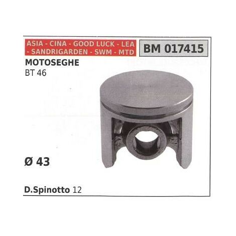 Pistone per motosega BT 46 Ø 43 mm ASIA 017415