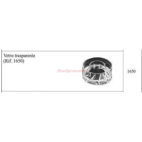 Vetro trasparente per motocoltivatore 1650