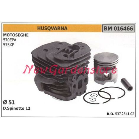 Cilindro pistone segmenti HUSQVARNA motore motosega 570EPA 575XP 016466