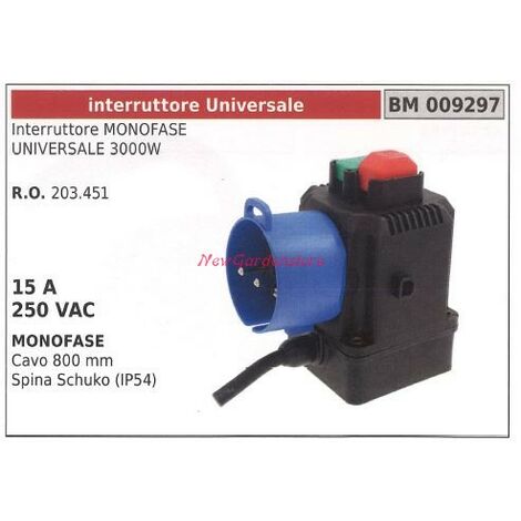 Interruttore Di Sicurezza A Fune (Finecorsa) Monofase - 24-380V, 3A, Ripristino Manuale, Per Macchinari Industriali