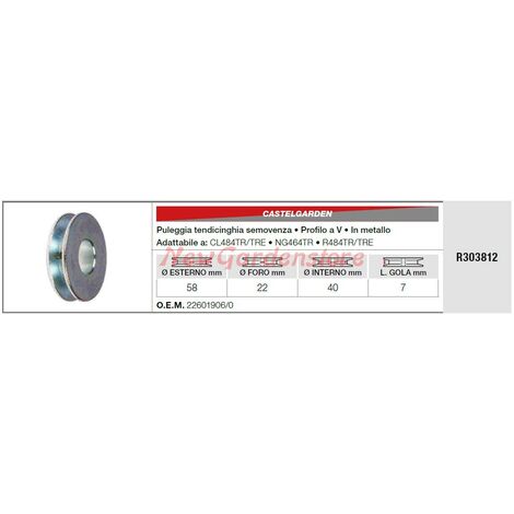 ACDelco Gold 39371 Tendicinghia Di Trasmissione Con Puleggia - Ricambio Aftermarket Di Qualità