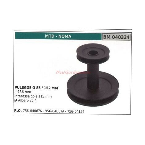 Puleggia per trattorino rasaerba tosaerba MTD 040324