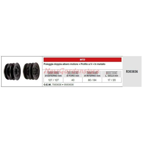 Puleggia Per Decespugliatore Walker 1/2 Scanalatura 7245 - Ricambio Originale - Foto 1