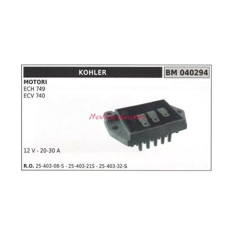 Regolatore di tensione KOHLER motore ECH 749 ECV 740 12 V - 20-30 A 040294