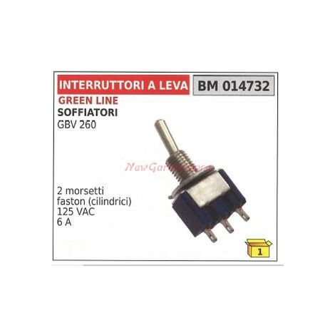 Interruttore a leva GREEN LINE motore soffiatore GBV 260 2 morsetti 014732