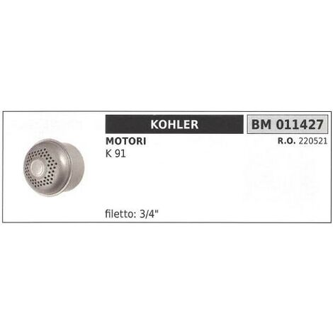 Marmitta silenziatore KOHLER motozappa K 161 181 011923 4106808 4806801