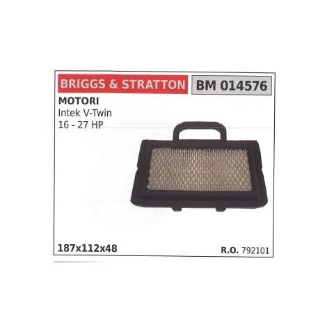 BRIGGS & STRATTON Filtro Aria Originale Intek 23 E 24 HP Misure 130x70x118 Mm BRIGGS & STRATTON Filtro Aria Originale Intek 23 E 24 HP Misure 130x70x118 Mm