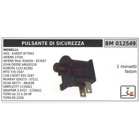 Pulsante di sicurezza ariens modelli AGS-KARSIT 877943 ariens 27541 012549