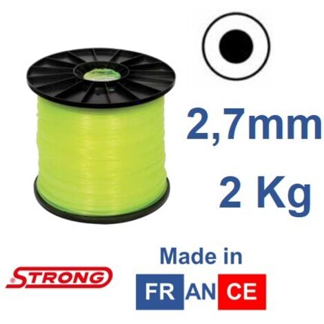 Bobina 2 kg filo per decespugliatore STRONG sezione tonda 2.7 mm lunghezza 310m