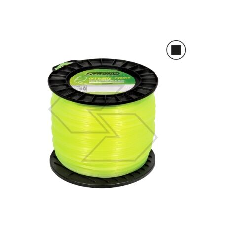 Bobina 2 Kg filo per decespugliatore STRONG sezione quadra Ø3.3mm lunghezza 160m