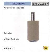 Pescamiscela tipo piccolo TILLOTSON con feltro attacco Ø 4,4 mm OW802