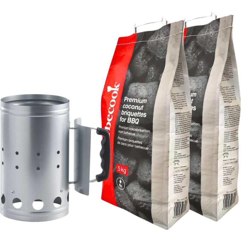 Kit ciminiera Weber con 2kg carbone e 3 accendifuoco