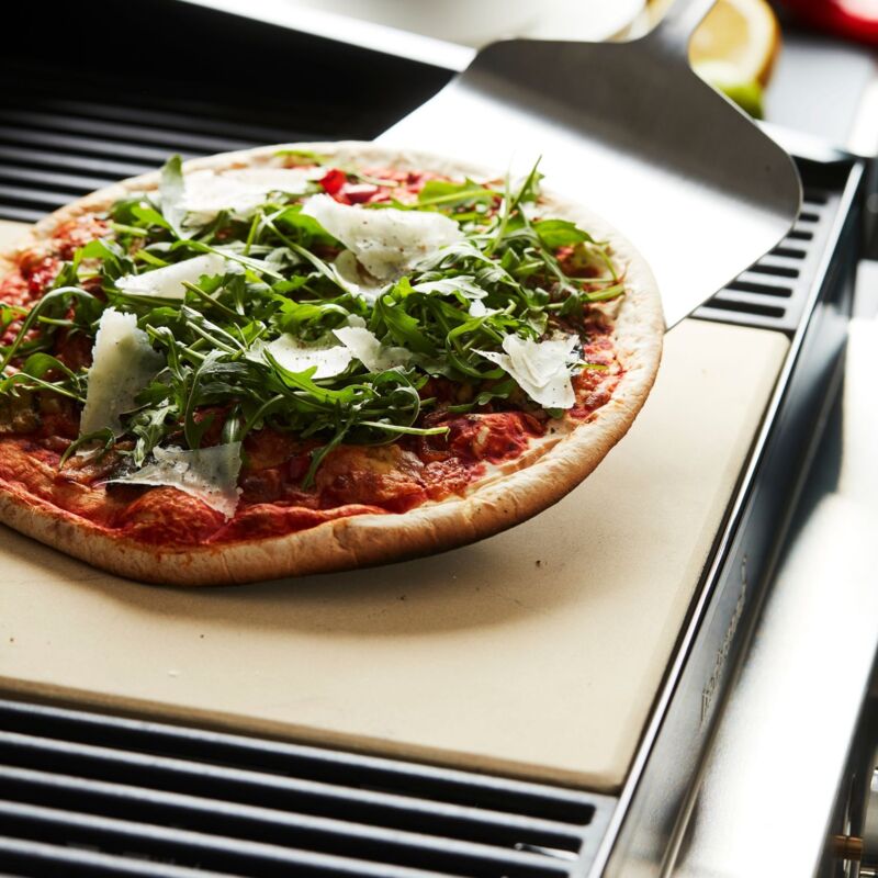 Pietra Per Pizza In Argilla Refrattaria – Per Barbecue A Gas O Carbone, Dimensioni 43x35x1,2 Cm, Ideale Per Pizza Croccante