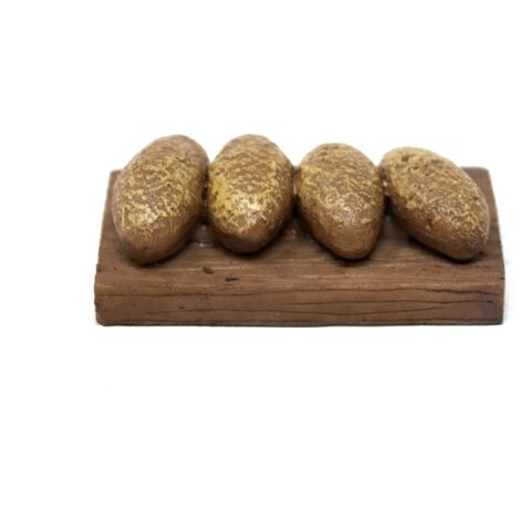 Tagliere con Pane 5x3x1,5 cm in Resina 11287