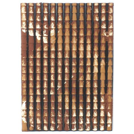 PANNELLO PLASTICA TETTO TEGOLE GRANDI ROSSE SFUMATE 35X25CM PRESEPE