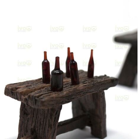 Bottiglie in Miniatura 2 cm Accessori per Presepe 11711