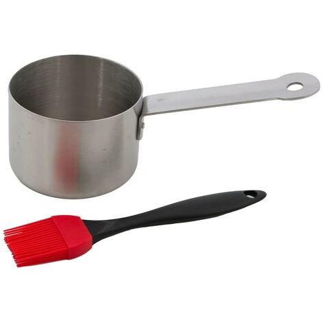BARBECOOK, PENTOLINO IN ACCIAIO INOX CON PENNELLO, ACCESSORI BARBECUE (1/5)