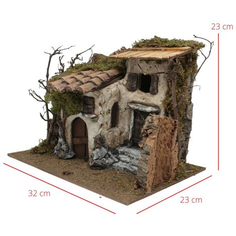 Casolare in Gesso per Presepe 32x23 cm 40044