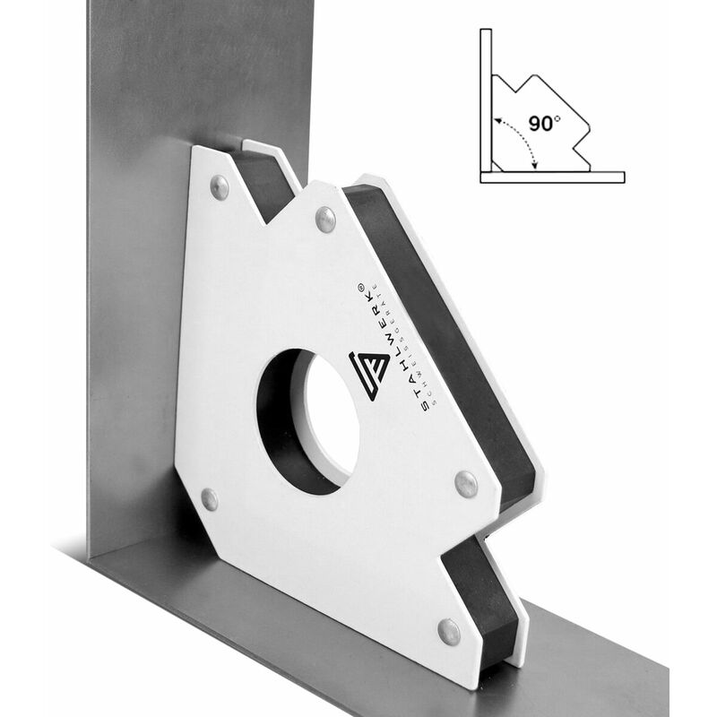 STAHLWERK 2 × Magnete di saldatura Angolo di saldatura Magnete di saldatura  34 kg / 75 lbs