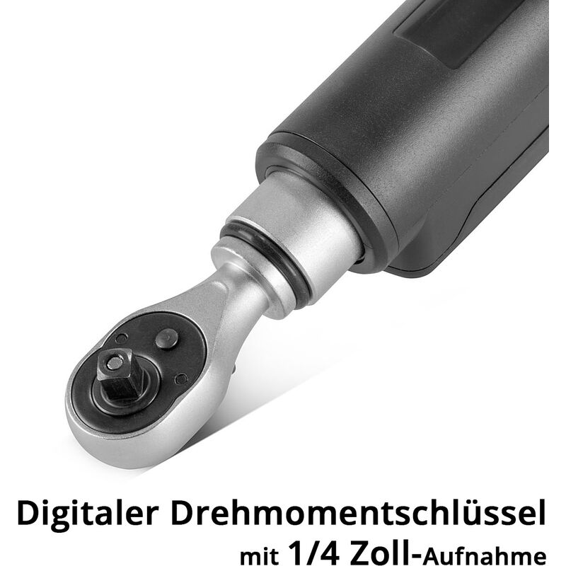 STAHLWERK chiave dinamometrica digitale 1/4 di pollice da 6 a 30 Nm  cricchetto reversibile
