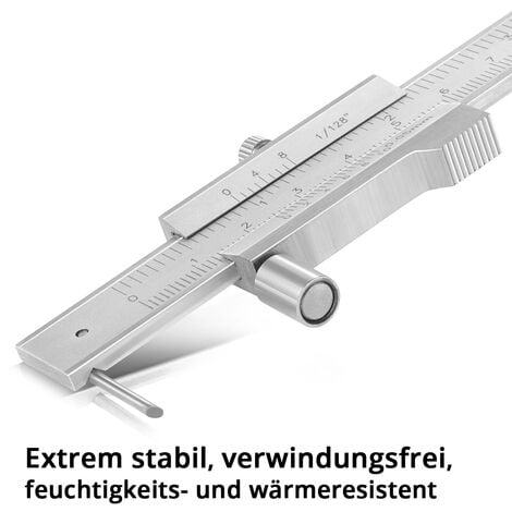 STAHLWERK Calibro Calibro a corsoio 0-200 mm DIN 862 con nonio