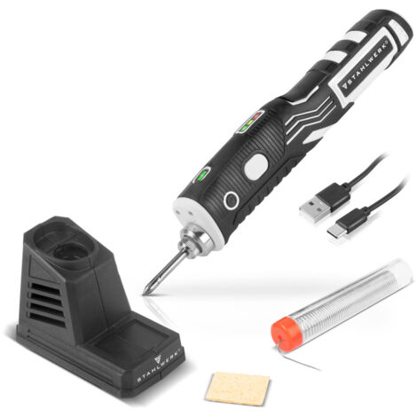 Weller WLBRK12 Saldatore A Batteria 12W - Stazione Saldante Portatile A Ioni Di Litio, Ricarica USB, 510°C