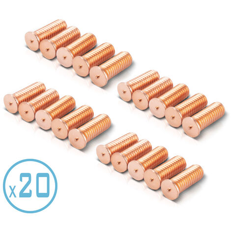 10 PINZE PIATTE AL NEODIMIO MAGNETI PENTOLA D25x8 MM CON M5 - Foto 10