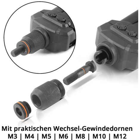 STAHLWERK Set Di Pinze Per Rivetti E Dadi Ciechi 85 Pezzi Pinze Per Rivetti 2 In 1 86357110 - Foto 3