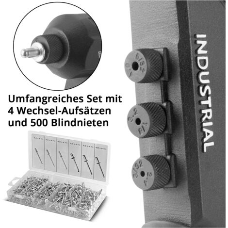 STAHLWERK Set Di Pinze Per Rivetti E Dadi Ciechi 85 Pezzi Pinze Per Rivetti 2 In 1 86357110 - Foto 11