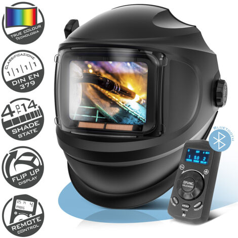 STAHLWERK MASTER Casco per saldatura 3 in 1 con telecomando e visiera pieghevole (1/5)