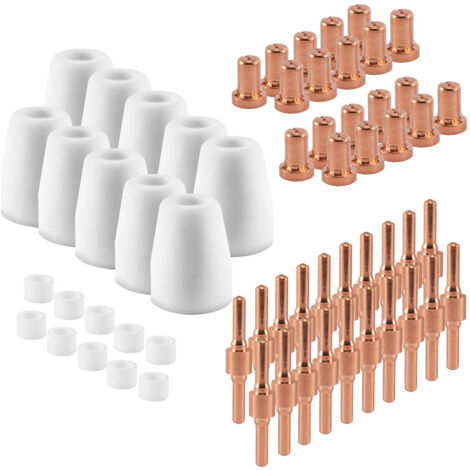 STAHLWERK Set di parti di usura / ricambi 60 pezzi per torcia da taglio PLASMA PT-31 STAHL