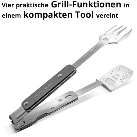 Erzi Set Gioco Pinze Barbecue Con Bistecca E Salsiccia - Giocattolo In Legno Per Bambini, Made In Germany - 3