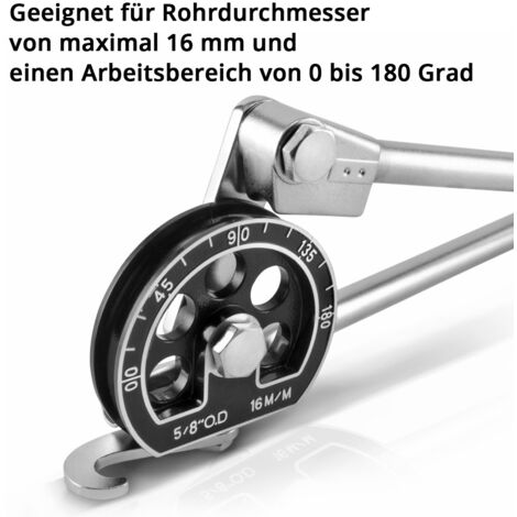 STAHLWERK Curvatubi manuale HTB180 ST per tubi da 16 mm Campo di