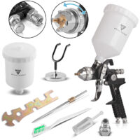 STAHLWERK Pistola a spruzzo HVLP SG-600 ST con ugello da 1,4 mm e tazza di portata da 600 ml