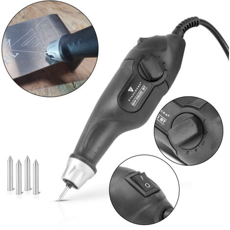 STAHLWERK Máquina de grabado GM-3600 ST con grabador eléctrico de 24 W Bolígrafo grabador