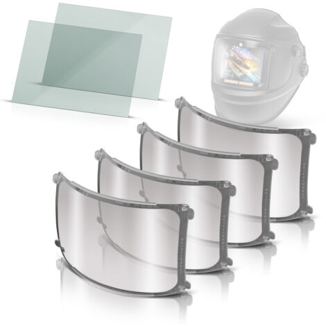 STAHLWERK Juego de 4 lentes para casco de soldador - Lentes interiores de recambio (1/5)