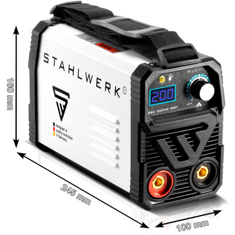 Soldadora STAHLWERK ARC 200 MD - DC totalmente equipada
