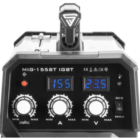 STAHLWERK MIG 155 ST IGBT soldadora de gas inerte con 155 amperios con MMA mano eléctrica
