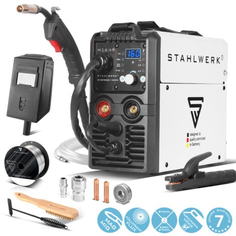 STAHLWERK MIG MAG 160 M IGBT Soldadora combinada 5 en 1 de 160 amperios