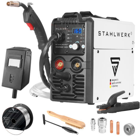 STAHLWERK MIG MAG 160 M IGBT Soldadora combinada 5 en 1 de 160 amperios