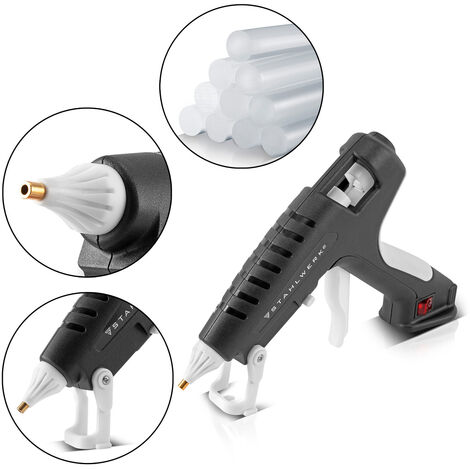 Rapid EG313 Heetlijmpistool, professioneel compact lijmpistool met 900 g/uur en 3 min. opwarmtijd, voor het vastzetten van kabels en het bevestigen van sierlijsten