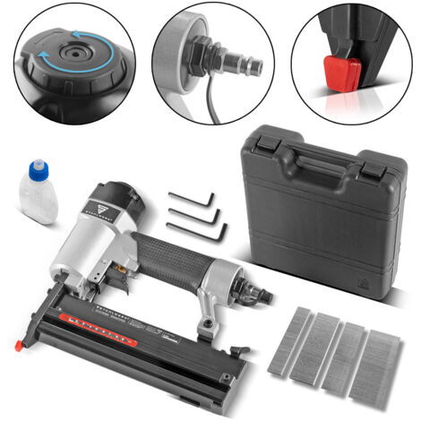 STAHLWERK Clavadora neumática DN-50 ST 2 en 1 con 5-7 bar de presión de trabajo